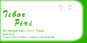 tibor piri business card
